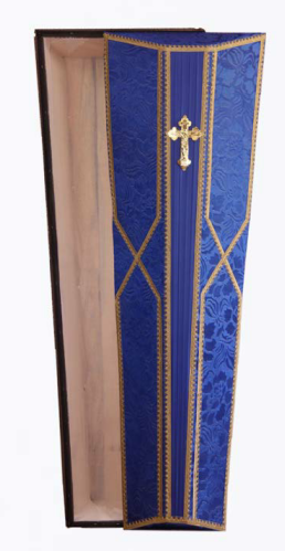 Гроб восьмерка синяя