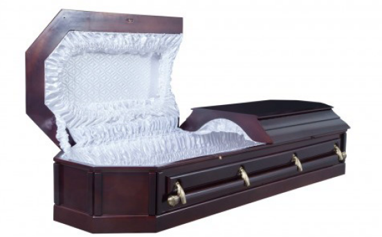 Гроб восьмигранный двухкрышечный