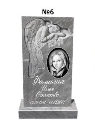 Эксклюзивный памятник из мрамора №6