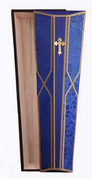 Гроб восьмерка синяя