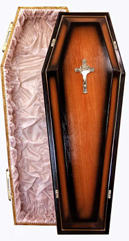 Гроб шестигранник (орех)